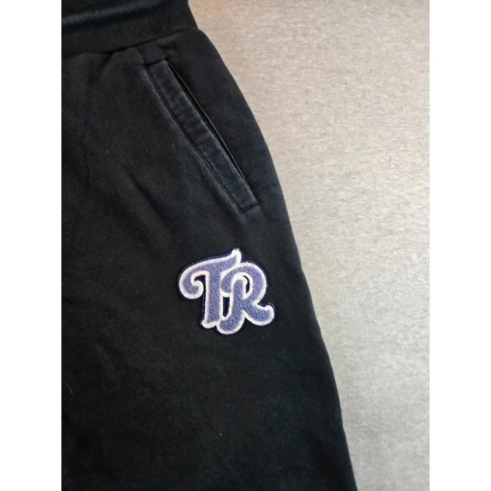 True‎ Religion Welt Pocket Joggers Mens Medium Black Logo Fleece Sweatpants